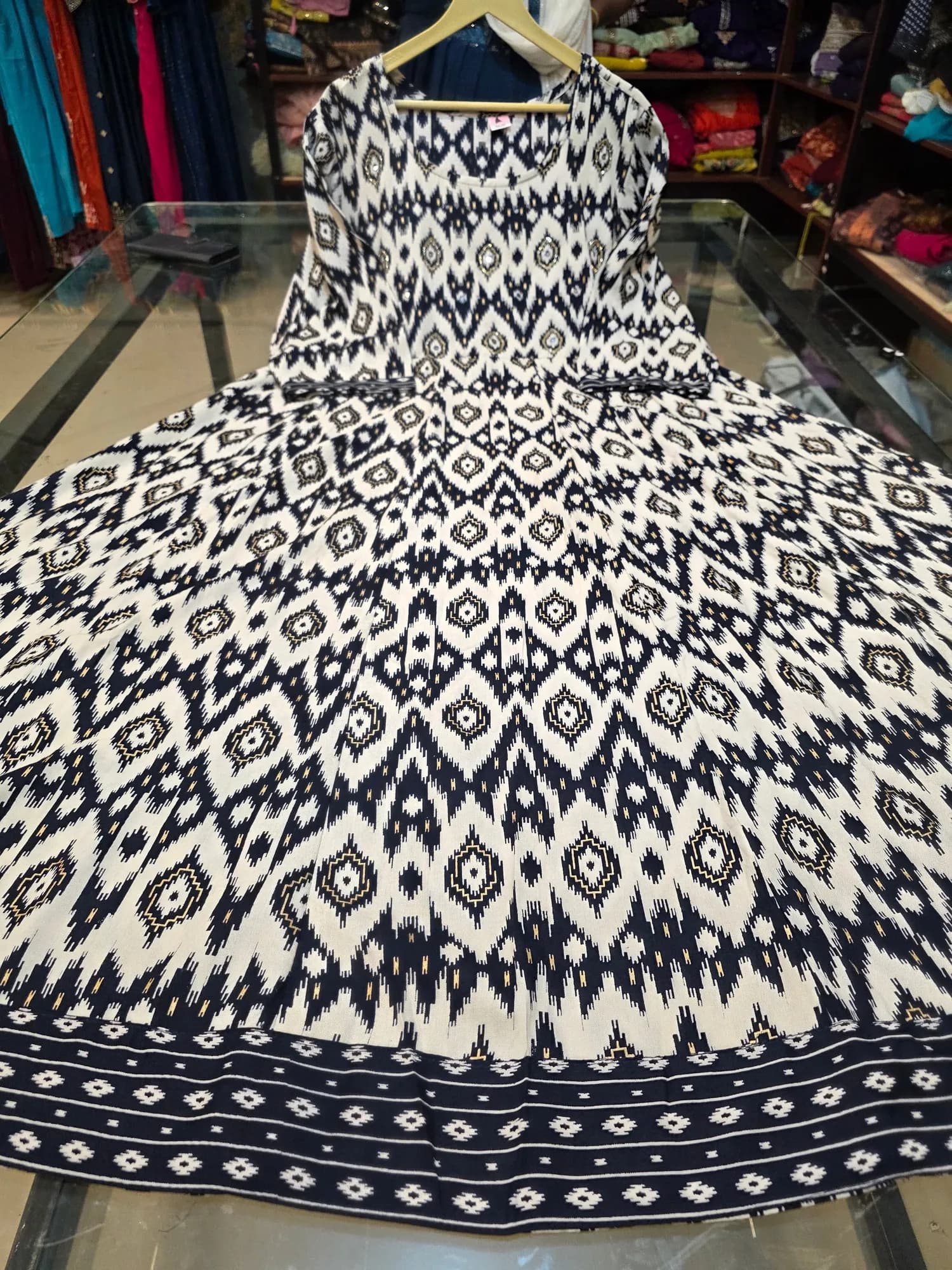 Plus Size Regular Wear Anarkali Kurtis 10(3XL) - Image 1