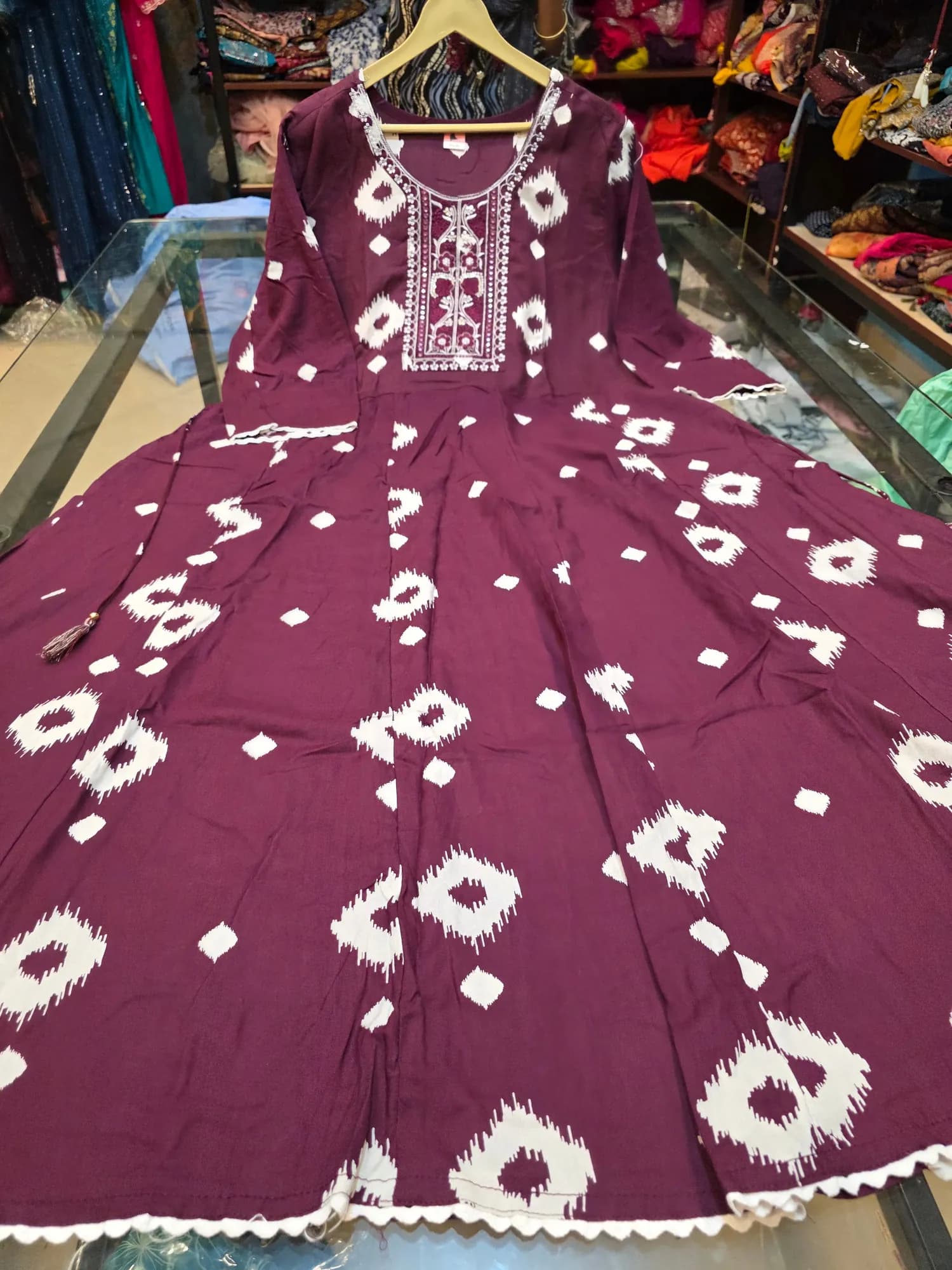 Plus Size Regular Wear Anarkali Kurtis 25(5XL) - Image 1