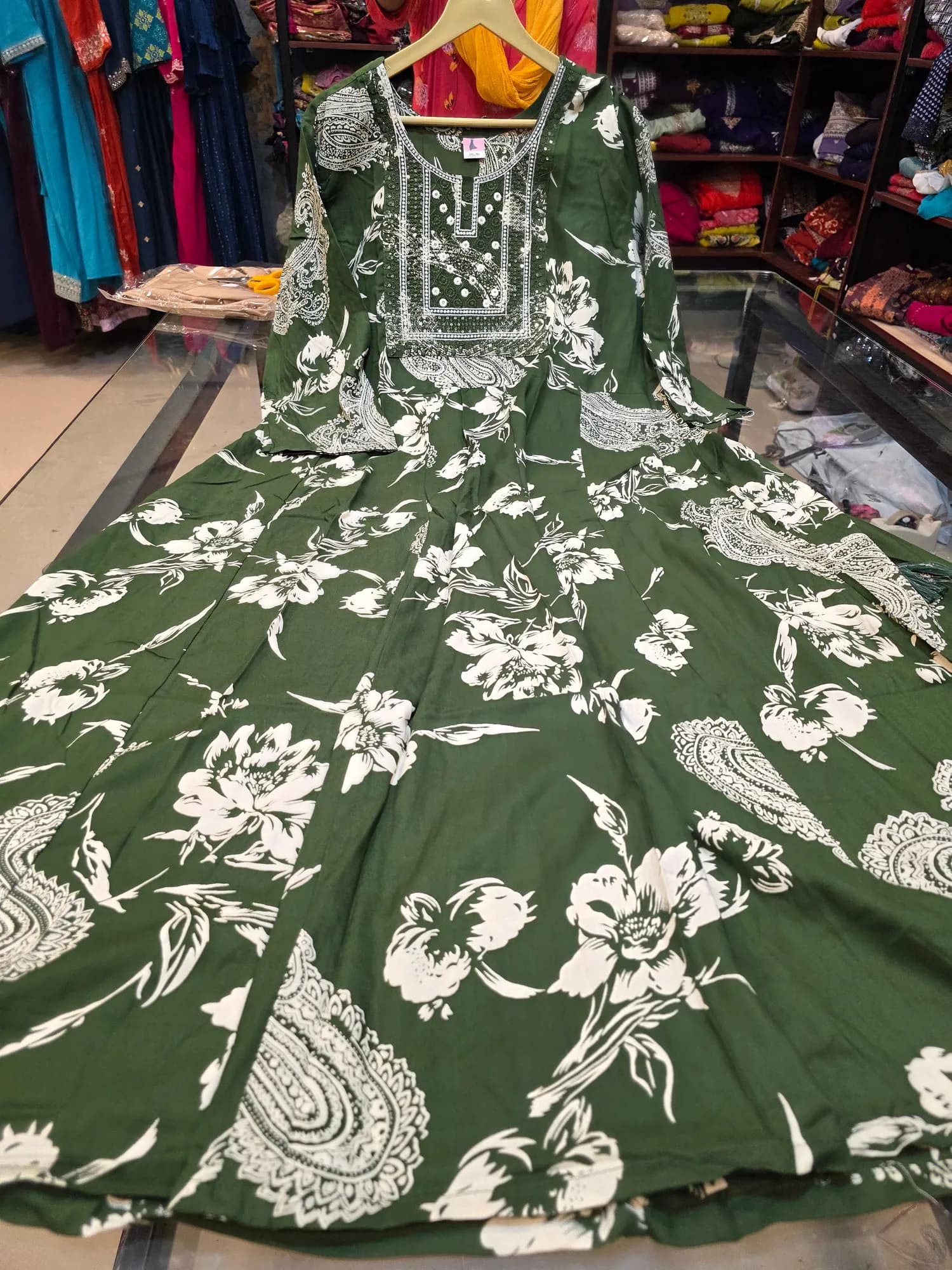 Plus Size Regular Wear Anarkali Kurtis 04(3XL) - Image 1