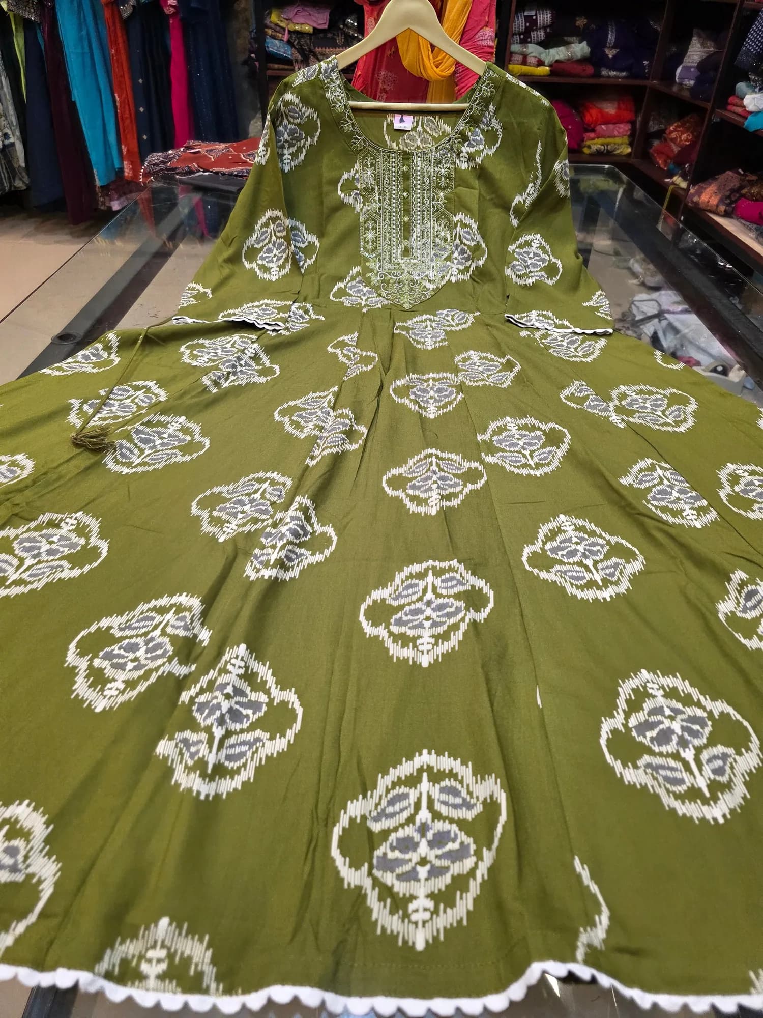 Plus Size Regular Wear Anarkali Kurtis 07(3XL) - Image 1