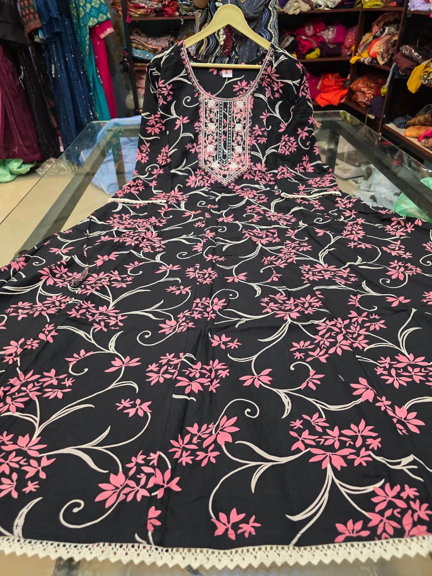 Plus Size Regular Wear Anarkali Kurtis 21(3XL) - Image 1