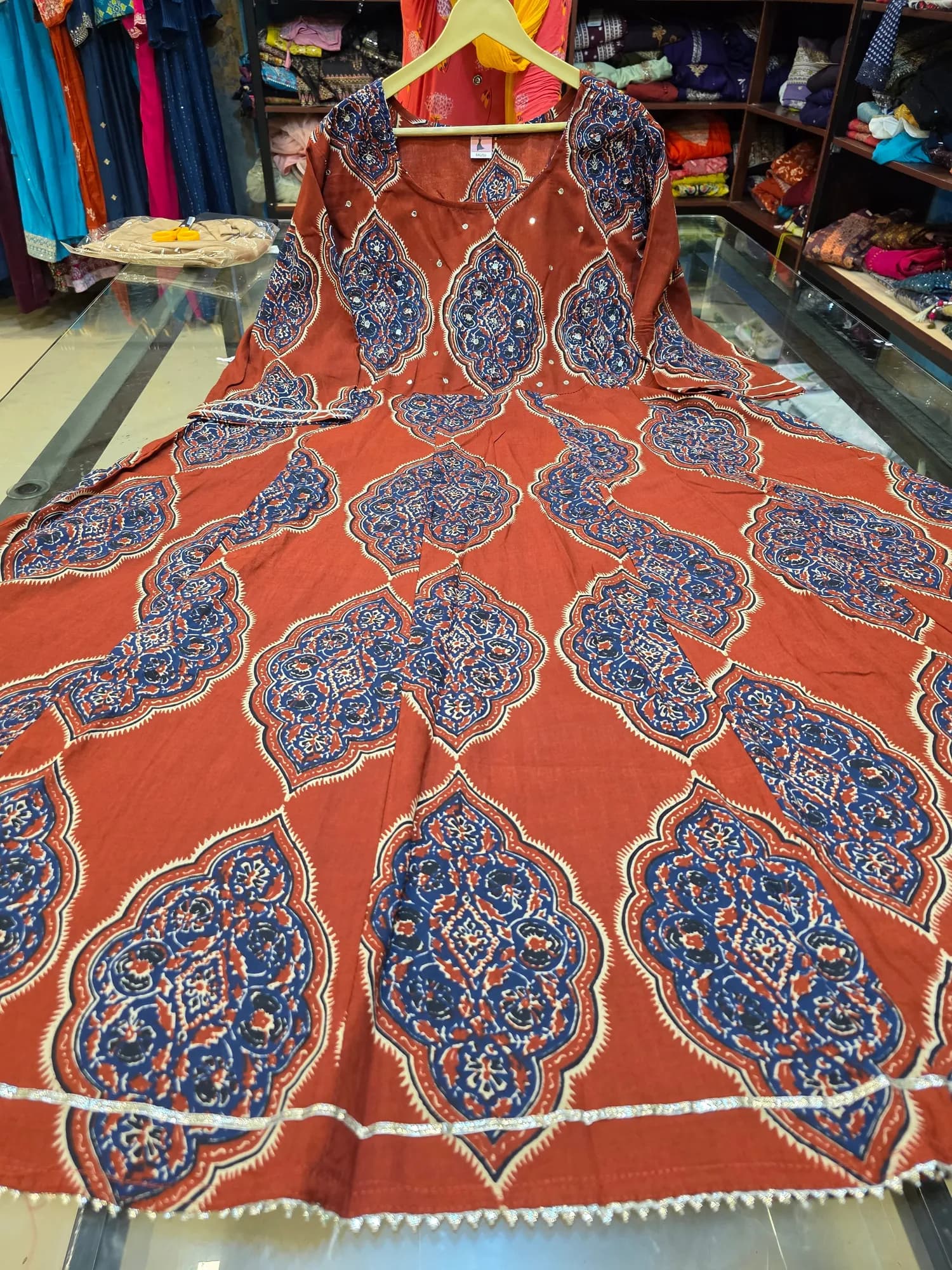 Plus Size Regular Wear Anarkali Kurtis 03(3XL) - Image 1