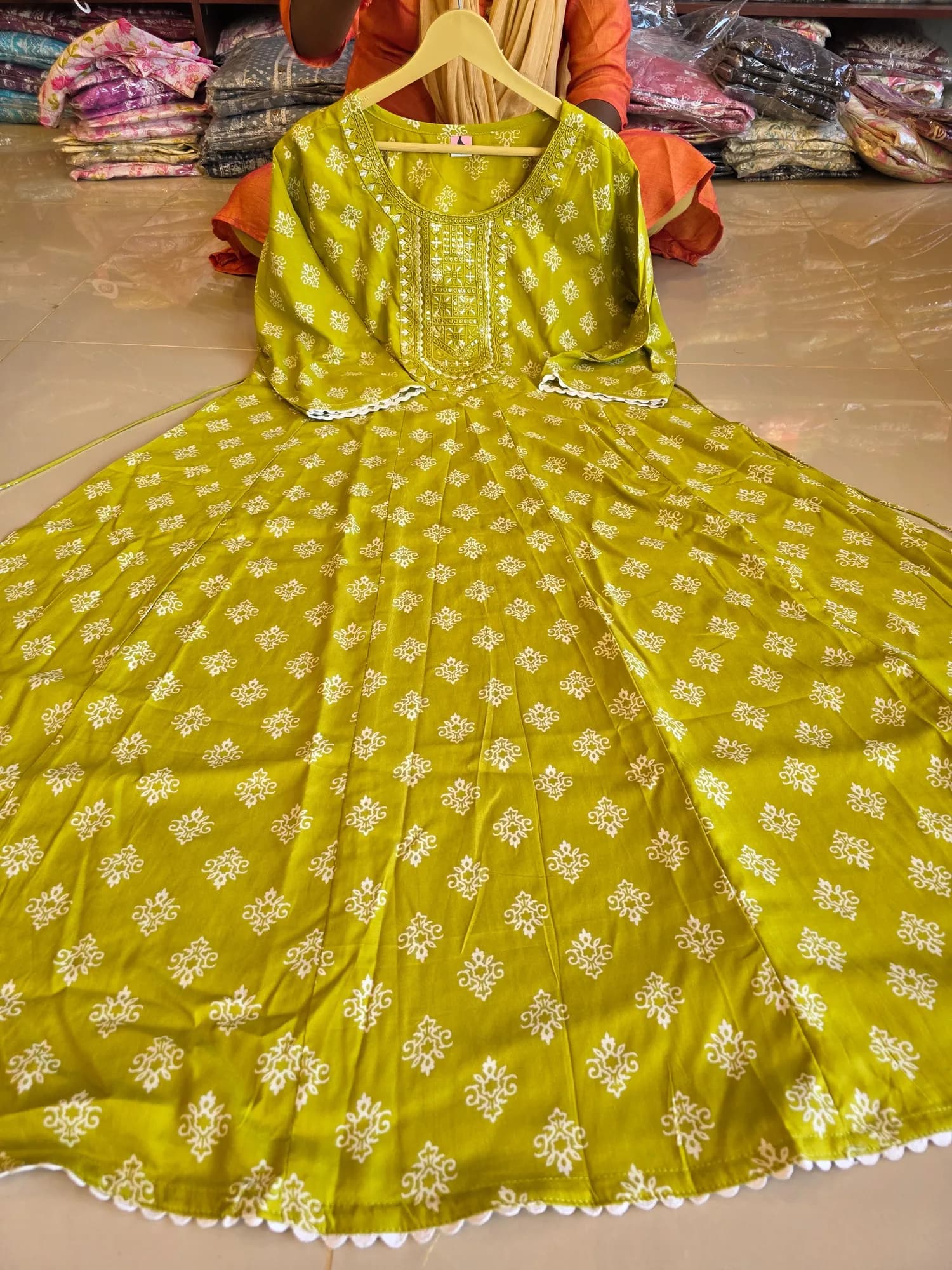 Plus Size Regular Wear Anarkali Kurtis 23(3XL) - Image 1